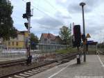 H�hen unterschied der signale im Bahnhof Waren (M�ritz) am 16.6.14