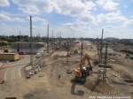 Blick auf den neuen G�terbahnhof Halle (Saale) am 10.6.15