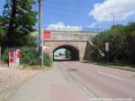 Bahnbr�cke am Bahnhof Teutschenthal (Ost) am 4.6.15