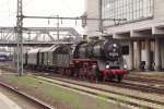 Der Hanauer 50 3552 war aktiv w�hrend der Rheinland-Pf�lz PLandampfspektakel; hier in Darmstadt Hbf am 30 Mai 2014.