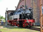 075 515 zu sehen beim heizhausfest im s�chsischen eisenbahnmuseum chemnitz-hilbersdorf,21.08.21