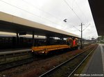 DB Netz Instandhaltungsfahrzeug im Mannheimer Hbf am 2.6.16