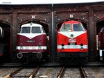 118 692-3 und MEG-301,standen im ringlokschuppen von wittenberge,beim tag der offenen t�r,am 12.10.14