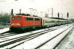 Scanbild von 110 257 mit Belgischen Wage am 13 Januar 2000 in K�ln Deutz.