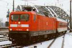 Scanbild von 112 180 in K�ln Hbf am 13 Januar 1999.