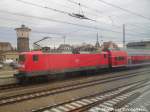 112 XXX beim einfahren in den Bahnhof Angerm�nde am 19.12.15