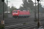 120 104-5 ist solo bei spr�hregen am 20.09.13 durch hh-harburg gefahren