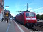 120 205 als RE1 mit ziel Hamburg Hbf im Bahnhof B�tzow am 15.7.14