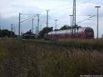 143 899-4 mit dem RE9 mit ziel Stralsund Hbf im Bahnhof Altef�hr am 7.8.13