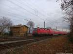143 832 mit ziel Halle ( Saale) Hbf verl�sst den Bahnhof Angersdorf am 11.12.14