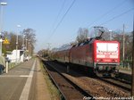143 822 im Bahnhof Halle-S�dstadt am 21.4.16