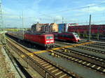 143 215 mit einem S-Bahnzug abgetsellt am N�rnberger Hbf am 8.4.17