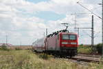 143 957 als S9 mit ziel Eilenburg kurz vor Pei�en am 14.7.20