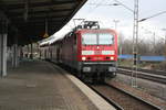 143 957 im Bahnhof Halle-Silberh�he am 13.1.21