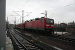 143 957 verl�sst als S9 den Bahnhof Halle/Saale Hbf in Richtung Eilenburg am 21.1.21