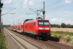 146 023 verl�sst als RE30 mit ziel Halle/Saale Hbf Z�beritz am 14.7.20