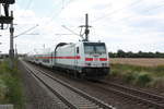 146 553 mit ihrer IC2 Garnitur bei der durchfahrt in Z�beritz am 22.7.20