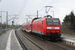 146 012 verl�sst mit dem RE30 mit ziel Halle/Saale Hbf beim verl�ssen dess Bahnhofs Z�beritz am 19.3.21