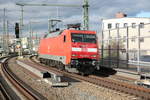 152 039 in der G�terumfahrung am Bahnhof Halle/Saale Hbf am 17.10.19