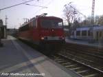 Am 16.4.09 Rauschte 155 231 durch Den Bahnhof Bergen auf R�gen.