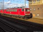 155 039-1 abgestellt im Bahnhof Angerm�nde am 16.2.14