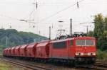 Getreidezug mit 155 241 durchfahrt K�ln West am 21 Mai 2005.