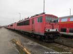 155 009 abgestellt in Mukran/R�gen am 2.1.16