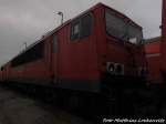 155 008 abgestellt in Mukran/R�gen am 2.1.16