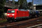 185 180-7 ist mit einen tankzug am 29.07.14 durch hh-harburg gefahren