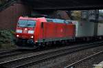 185 178-1 ist mit einen schachtelzug durch hh-harburg gefahren,05.12.14