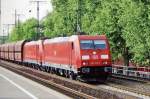 DB 185 379 durchfahrt mit ein Kohlezug K�ln S�d am 27 September 2010.