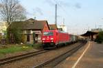 DB 185 221 durchfahrt am 28 M�rz 2017 V�lklingen.