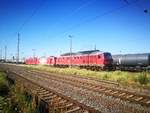 233 572, 185 399 und 187 XXX im Bahnhof Gro�korbetha am 2.7.18