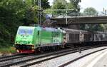 185 334 von green cargo zog einen mischer durch hh-harburg,18.08.22
