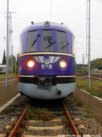 SVT 137 234 mit Fl�gelrad und DR Schriftzug in Falkenberg/Elster am 9.10.16