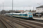223 067 vom alex mit ziel M�nchen Hbf im Bahnhof Marktredwitz am 23.3.21