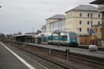 223 069 vom alex als RE mit ziel M�nchen Hbf im Bahnhof Weiden (Oberpfalz) am 23.3.21