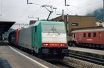 Probefahrt f�r 186 101 durch Erstfeld am 27 Mai 2007.