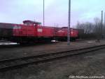 Am 7.4.13 stehen 347 079-6 & 347 975-5 der Baltic Port Rail Mukran in Mukran auf ihre Eins�tze Bereit