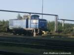 345 227 der EGP vermietet an die Baltic Port Rail abgestellt in Mukran/R�gen am 29.5.15