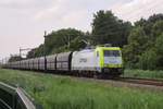 CapTrains neue: 186 154 zieht ein Kohlezug bei Dordrecht Zuid am 19 Juli 2018.