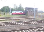 BR 232 der East West Railways abgestellt im Bahnhof Angerm�nde am 7.9.14