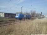 PRESS 145 030-7 abgestellt im Bahnhof Bergen auf R�gen am 24.4.13