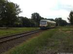 PRESS 650 032-4 unterwegs nach Bergen auf R�gen / Hier bei Pastitz (OT Putbus) am 6.8.13