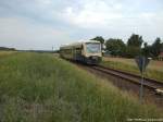 PRESS 650 032-4 unterwegs nach Bergen auf R�gen / Hier bei Pastitz (OT Putbus) am 6.8.13