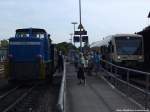 R�BB 251 901 & PRESS 650 032-4 im Bahnhof Putbus am 29.8.13