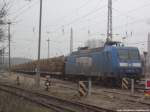 PRESS 145 023-6 abgestellt im Bahnhof Bergen auf R�gen am 4.3.14