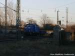 PRESS 346 001 im Gleisbaudienst t�tig in Halle (Saale) am 13.1.15