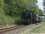50 3501 und PRESS 346 001 aus Bergen auf R�gen kommend mit ziel Lauterbach Mole kurz vor dem Putbusser Bahnhof am 31.5.15