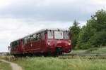 772 140 und 772 141 kurz hinter Bergen auf R�gen unterwegs nach Lauterbach Mole am 31.7.21